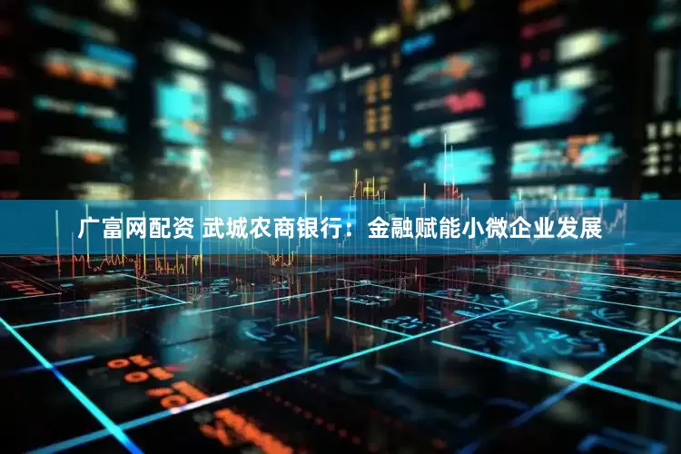广富网配资 武城农商银行：金融赋能小微企业发展